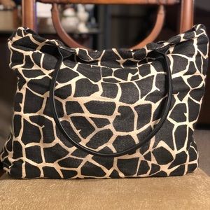 Black/tan tote NWOT